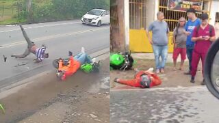 Speeding Biker Kills Jaywalker, Nearly Dies Too