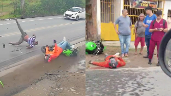 Speeding Biker Kills Jaywalker, Nearly Dies Too
