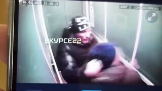 Drunk Boxer Brutally Attacks Disabled Guy Inside The Elevator In Russia