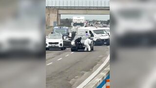Gunmen blow up an Armored Van in Southern Italy