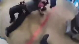 Body Cam Footage of Ohio Inmate Joseph Hunter Stomping Out a Female CO During a Confr
