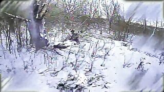 The drone operators of Charta managed to stop several groups of Russians