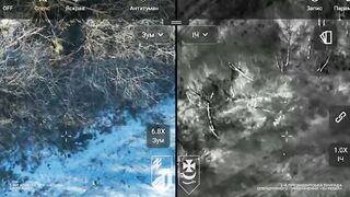Drones from the Bureviy Brigade in action.