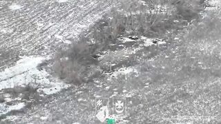 Drones from the Bureviy Brigade in action.