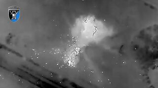 Baba Yaga drone tears Russians to pieces.