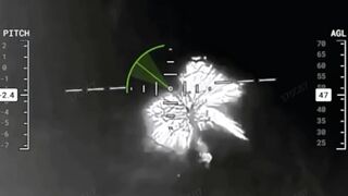 UA drone smashes RU soldier to pieces