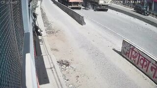 Biker Gets Crushed To Death Under Wheels Of Truck