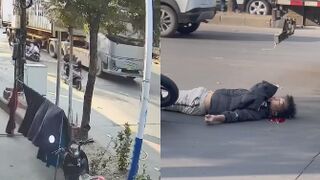 Moped Rider`s Last Day Caught On CCTV