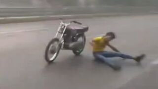 Definitely His Best And Last Stunt