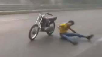 Definitely His Best And Last Stunt