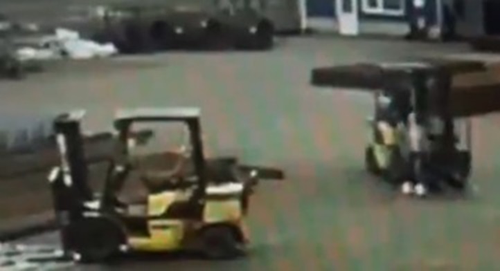 A Forklift Ran Over A Woman And Dragged Her Under Its Wheels For Several Meters
