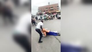 Thug In Blue Pants Demanded A Protection Fee And Found Out
