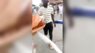 Thug In Blue Pants Demanded A Protection Fee And Found Out