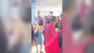 Man Kicks Woman After She Rejects His Offer of a Drink Inside  Busy Mall In Singapore