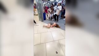 Man Kicks Woman After She Rejects His Offer of a Drink Inside  Busy Mall In Singapore