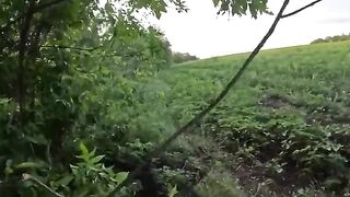 Pro-UA Chechen volunteer fighter shooting at, and killing Russian biker