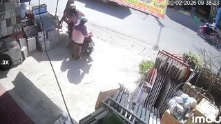 Moped Rider Falls Head First Under The Car, Dies