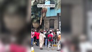 Thief Attacked By Mob After Trying To Rob A White Guy In Africa