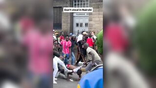Thief Attacked By Mob After Trying To Rob A White Guy In Africa