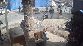 Out Of Control Truck Hits Gruop Of Motorcyclists Killing One