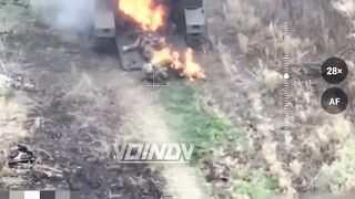 The pigs burned together with the pig wagon