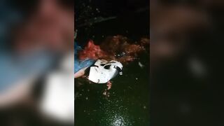 Moped Rider Turned Into A Road Pizza