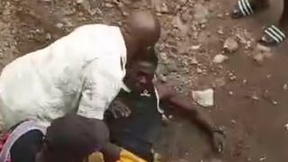 Thief Having A Shitty Day In Cameroon