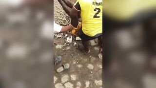 Thief Having A Shitty Day In Cameroon