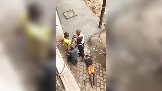 Thief Having A Shitty Day In Cameroon