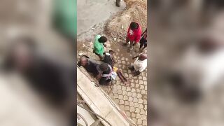 Thief Having A Shitty Day In Cameroon