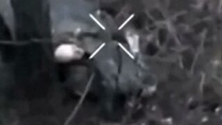 The Orc blew himself up with a grenade in the groin area