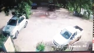Two men died after being hit by an out-of-control pickup truck in Brazil