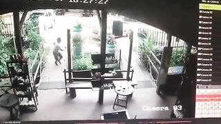 Two men died after being hit by an out-of-control pickup truck in Brazil