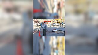Hombre de 80 no pudo cruzar la peligrosa calle