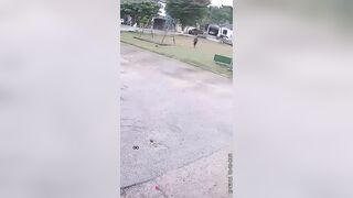 Children flee as man, girlfriend gunned down