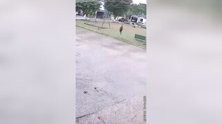 Children flee as man, girlfriend gunned down