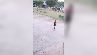 Children flee as man, girlfriend gunned down