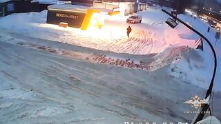 A 13-year-old teenager set fire to a gas station