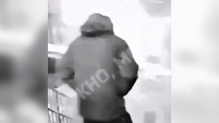 In the Moscow region, a man was nearly crushed by a building's canopy