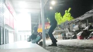 Some homeless woman gets brutally beaten for allegedly stealing a phone