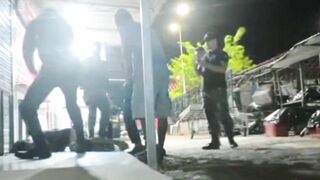 Some homeless woman gets brutally beaten for allegedly stealing a phone