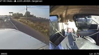 Truck Collision Splits Trailer In Half on Northern Irapuato Bypass
