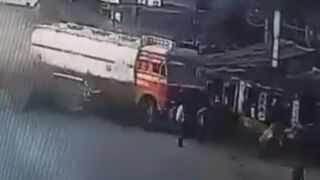 Drunk Driver Of The Tanker Truck Kills Two In India