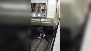 Man Suffers After Jumping On Tracks And Getting Hit By Train In Mexico City