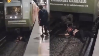 Man Suffers After Jumping On Tracks And Getting Hit By Train In Mexico City