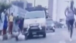 Marathon Spectator Ran Over By An  Ambulance In Nigeria