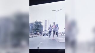 Marathon Spectator Ran Over By An  Ambulance In Nigeria