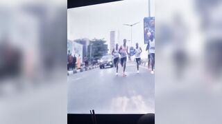 Marathon Spectator Ran Over By An  Ambulance In Nigeria