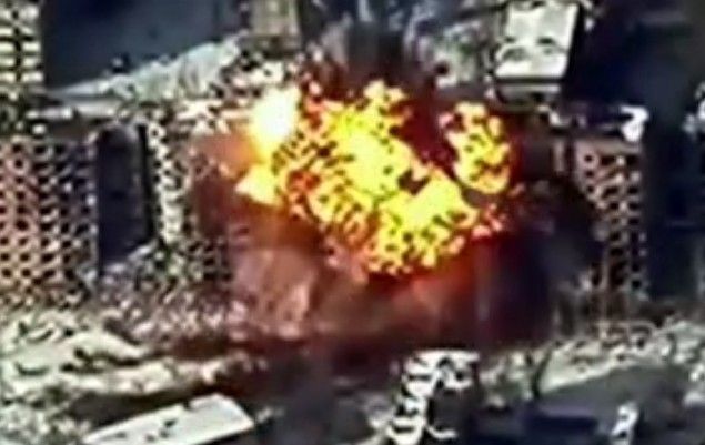 Ukrainian fortress destroyed with a FAB-3000.