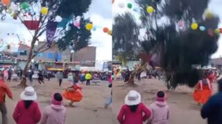 Woman Gets Leg Broken By Falling Tree During Celebration In Peru